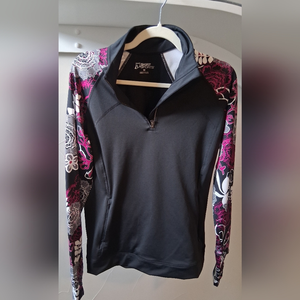 Skirt Sports Pullover Athletic Long Sleeve Top Size M